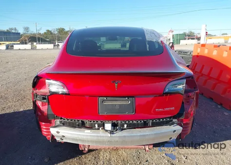 2021 Tesla Model 3 Performance Dual Motor All-Wheel Drive из США, поврежденный, VIN 5YJ3E1EC2MF033242